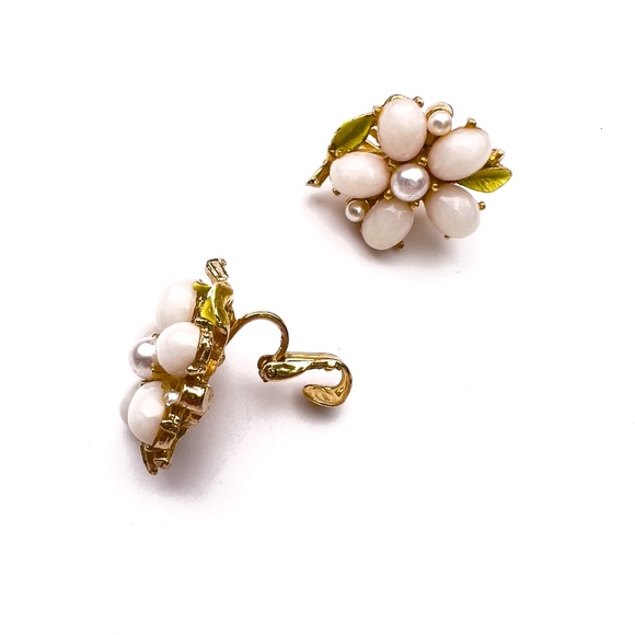 Set of 2 vintage clip-on earrings - Picture 5 of 7